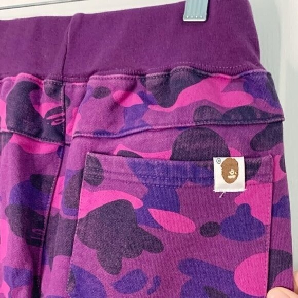 Bape A Bathing World Gone Mad Ape Camouflage Shark Pull On Athleisure Sweatpants - Picture 8 of 13